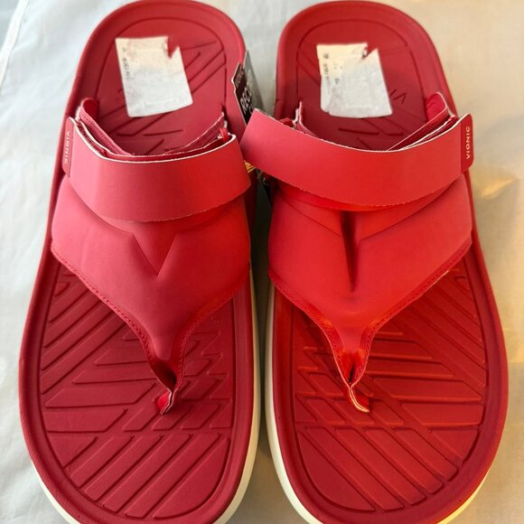 Vionic  Restore II Unisex Recovery Comfort Sandal, Red  Women Size 13, Men 11.5 - Picture 2 of 8